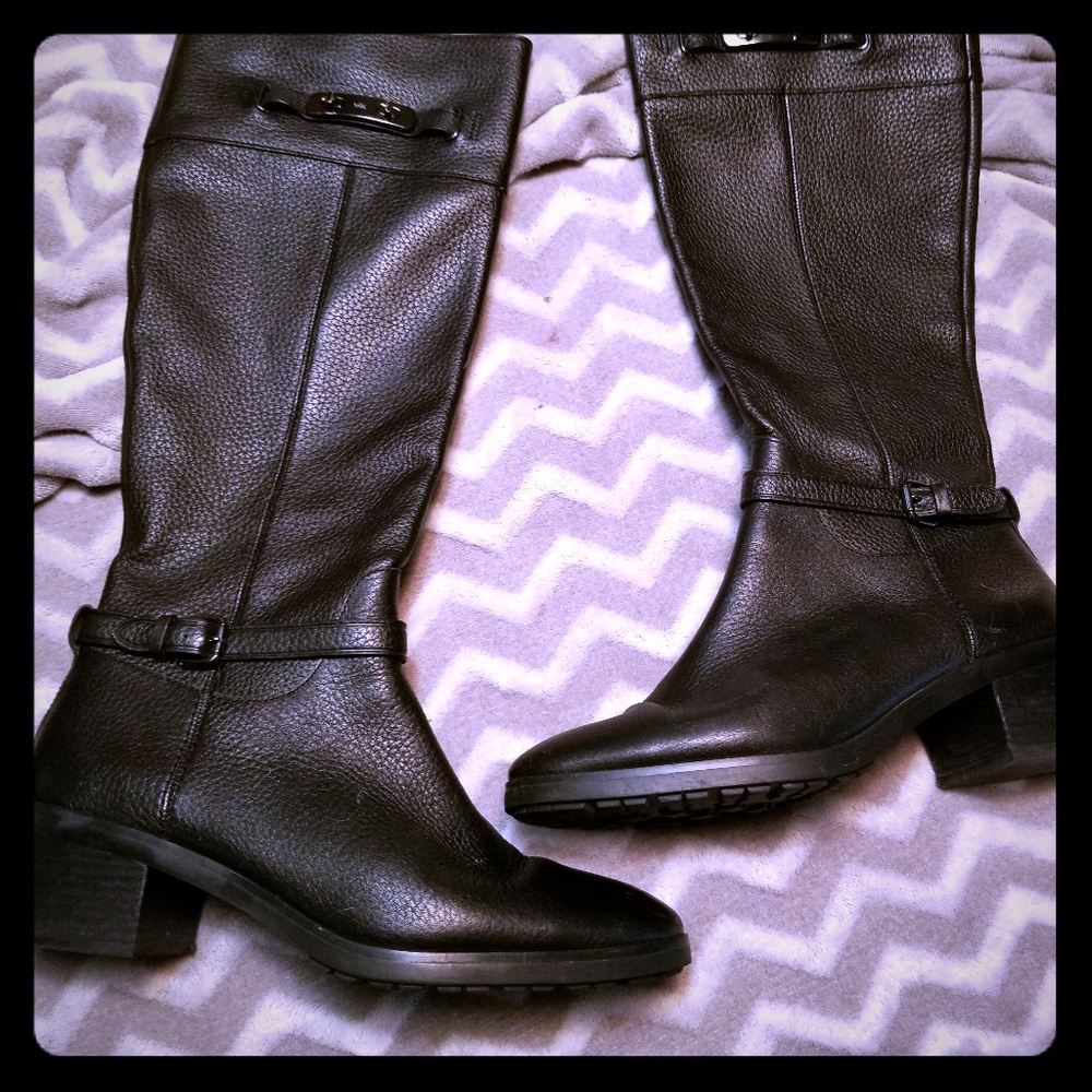 Tall Coach Boots, EUC!!